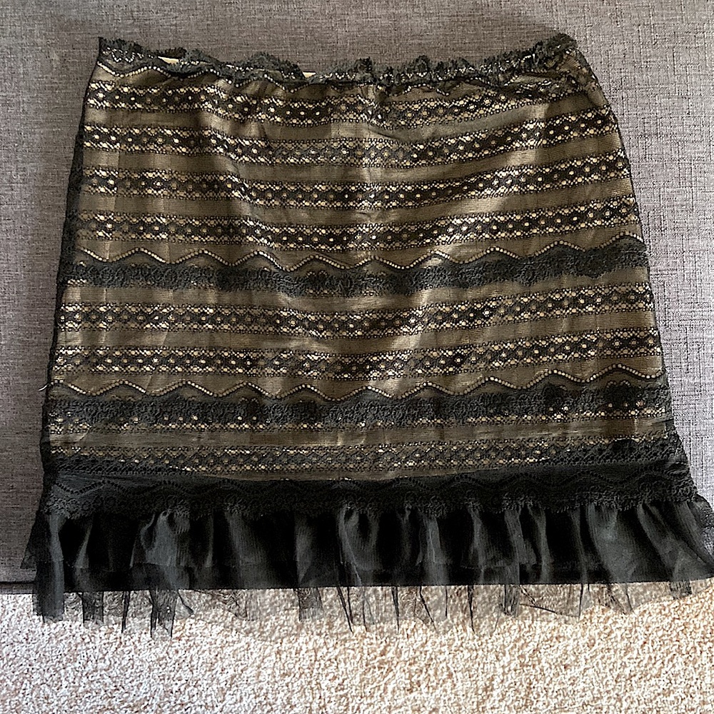 Lace & Tulle Mini Skirt